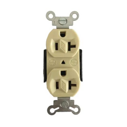 Contacto dúplex 20A 125V Marfil Arrow Hart Eaton