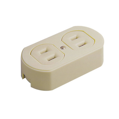 Contacto dúplex 2P 15A 127V Marfil Royer