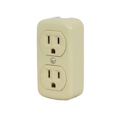 Contacto dúplex 2P+T de sobreponer 15A 127V Royer
