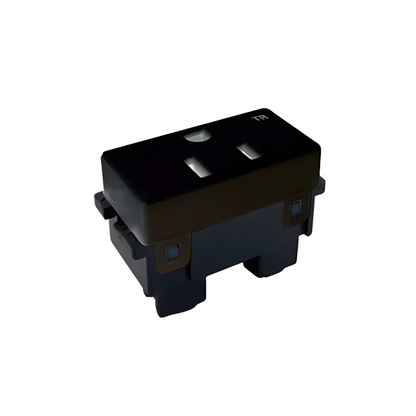 Contacto sencillo 2P+T 15A 127V Negro Royer 100 Eaton