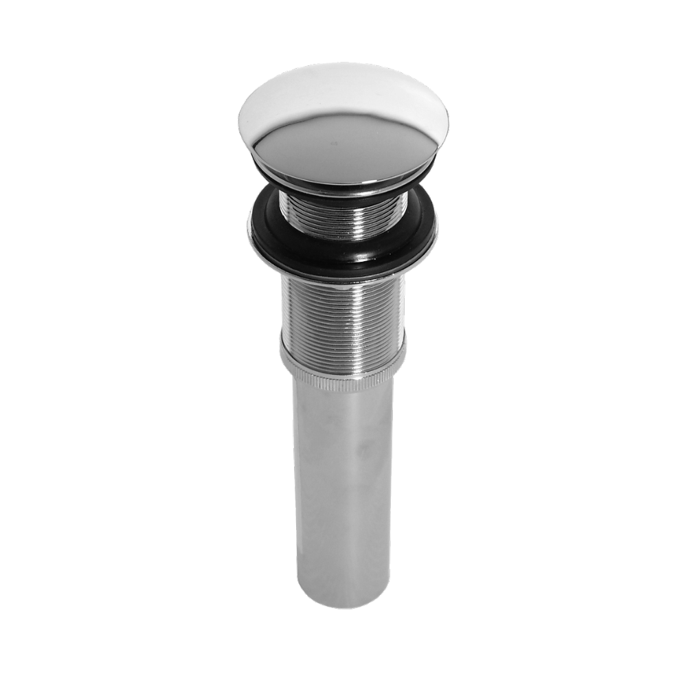 Contra Cromada Con Tapón Push Para Lavabo Sin Rebosadero Coflex PH-220