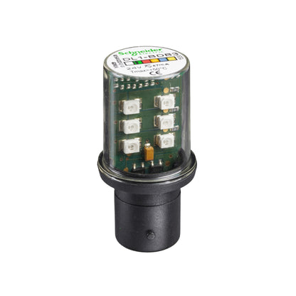 Green LED BA15D 24 VCA/DC Schneider Electric DL1BDB3