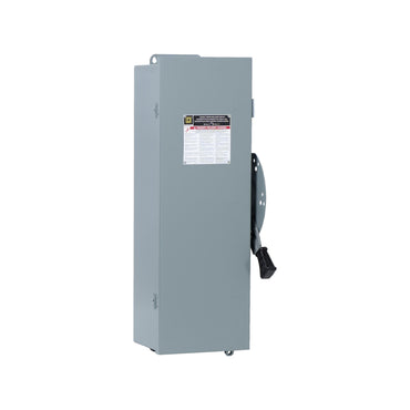 Interruptor de Seguridad sin Porta Fusibles Square D de 60A, 3 Polos, 600V, NEMA 1 de Doble Tiro Schneider Electric DTU362