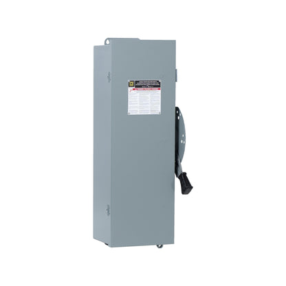 Interruptor de Seguridad sin Porta Fusibles Square D de 60A, 3 Polos, 600V, NEMA 1 de Doble Tiro Schneider Electric DTU362