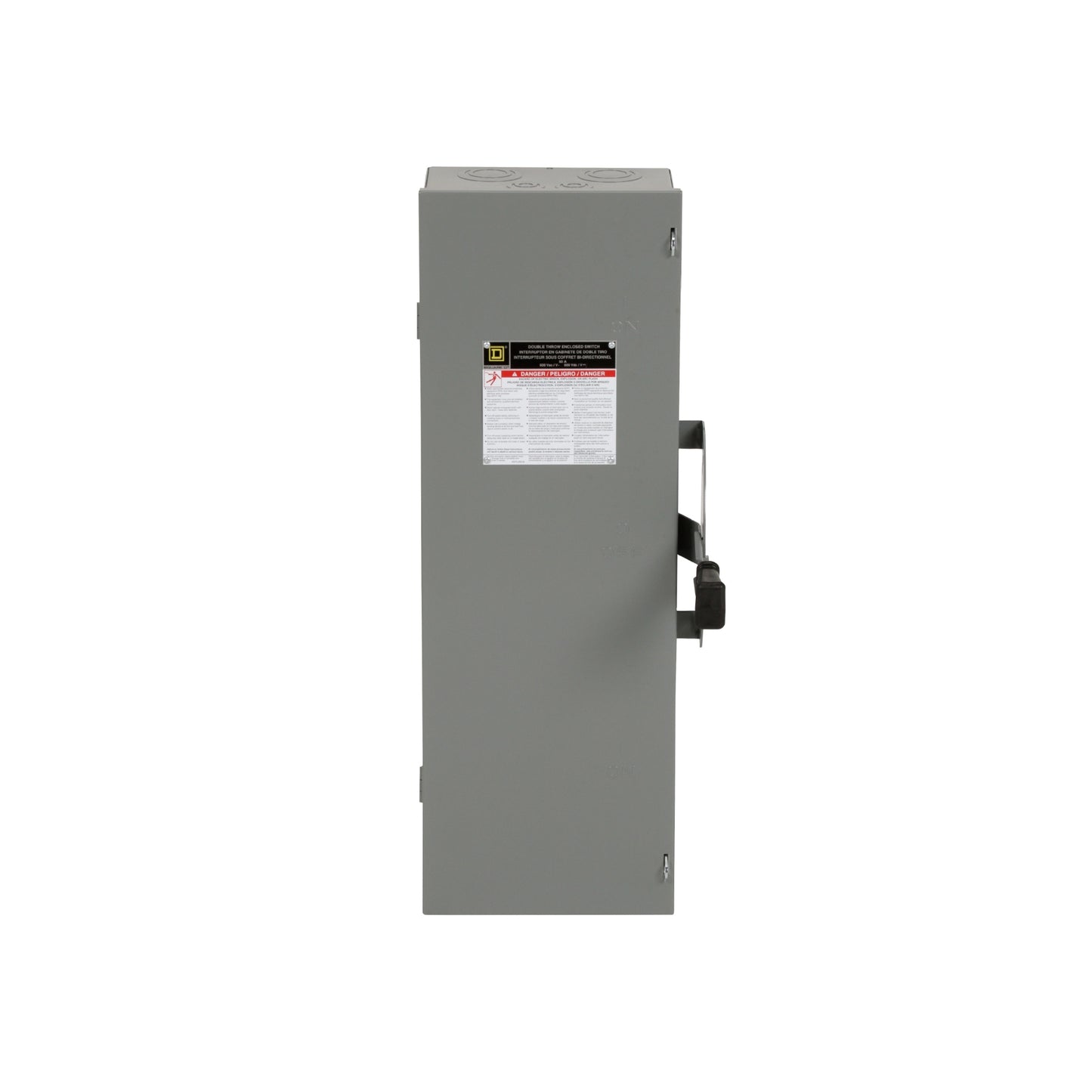 Interruptor de Seguridad sin Porta Fusibles Square D de 60A, 3 Polos, 600V, NEMA 1 de Doble Tiro Schneider Electric DTU362