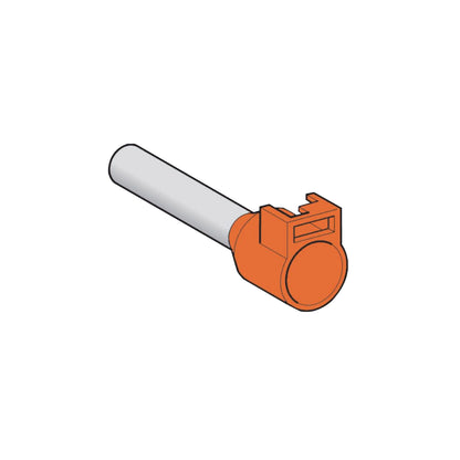 Cable End Insulated For Clip-IN Marker, 4 mm², Medium Size, Orange, 10 Bags, Nf Schneider Electric DZ5CA042