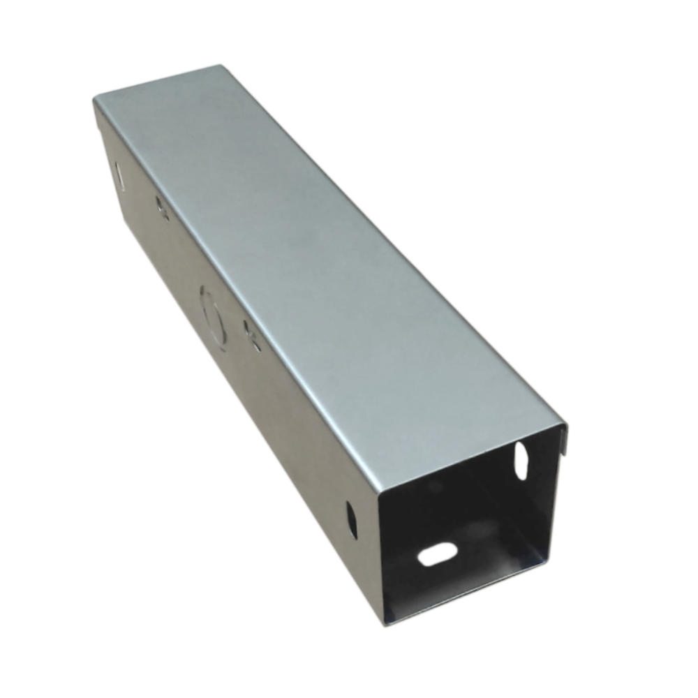 Ducto Cuadrado Embisagrado Gris 100x100 mm 1.5 mts Charofil