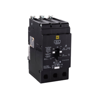 Interruptor Mini Atornillable Marco E Square D de 3 Polos, 20A, 480Y/277 VCA y 65/100 kA Schneider Electric EJB34020