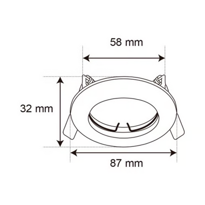 Empotrado GX5.3 Satinado 6W Tecnolite