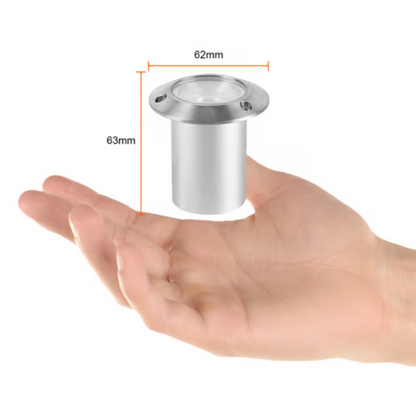 Empotrado LED a piso Luz Cálida Satinado 5W Tecnolite