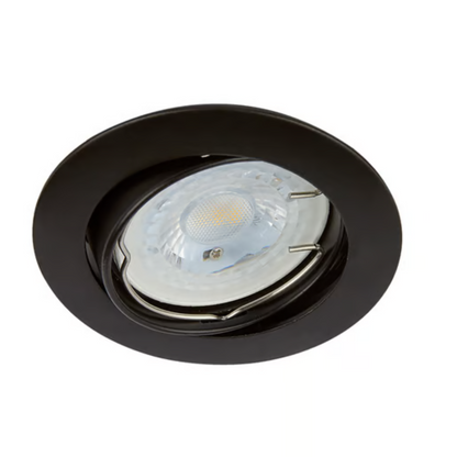Lámpara de Techo LED Dirigible Empotrable Base GX5.3 6W Negro Tecnolite