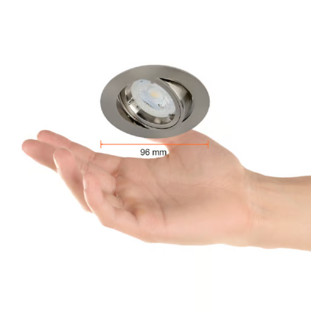 Empotrado dirigible GX5.3 Satinado 6W Tecnolite