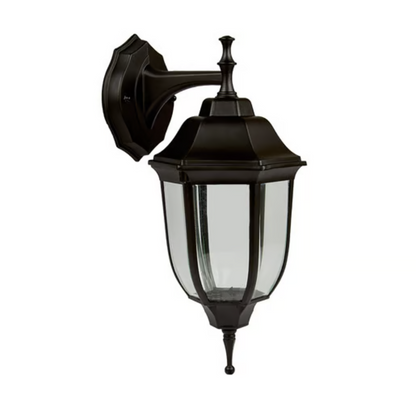 Farol de pared E27 Negro 26W Negro / Cristal Tecnolite
