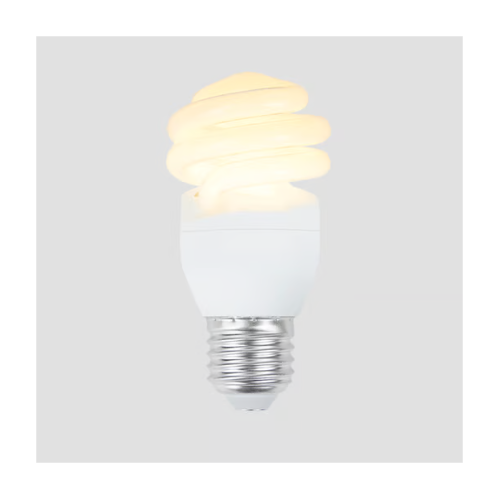 Foco Flourescente 13W Luz Cálida Base E27 Tecnolite