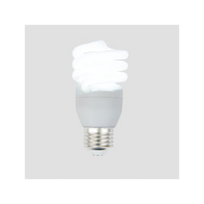Foco Flourescente Espiral 15W Luz Fría Base E27 Cristal Tecnolite