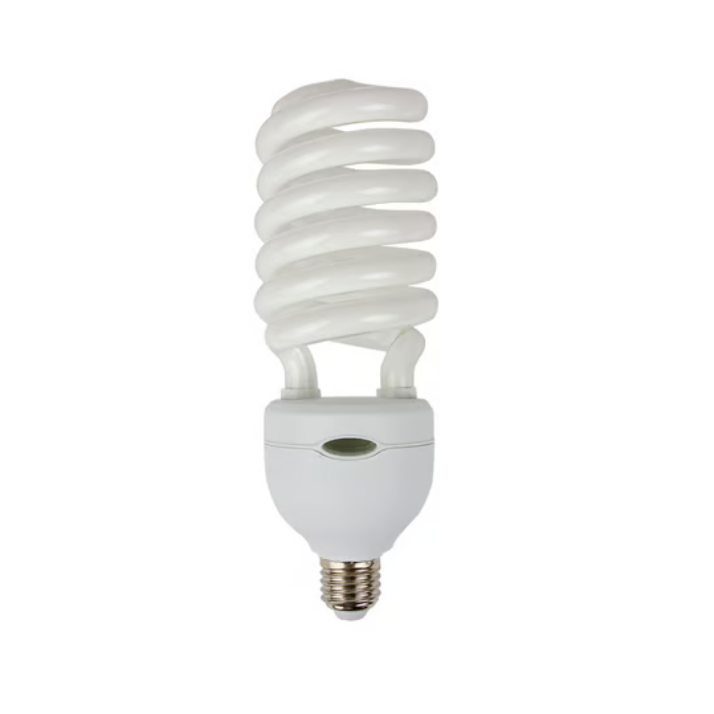 Foco Flourescente Espiral 65W Luz Fría Base E27 Cristal Tecnolite