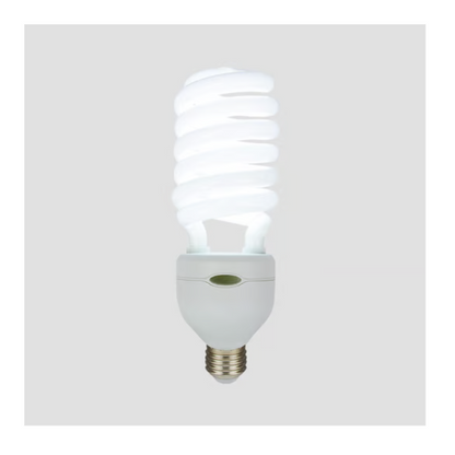 Foco Flourescente Espiral 65W Luz Fría Base E27 Cristal Tecnolite