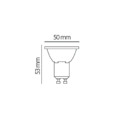 Foco LED 3W Luz Cálida Base GU10 Tecnolite