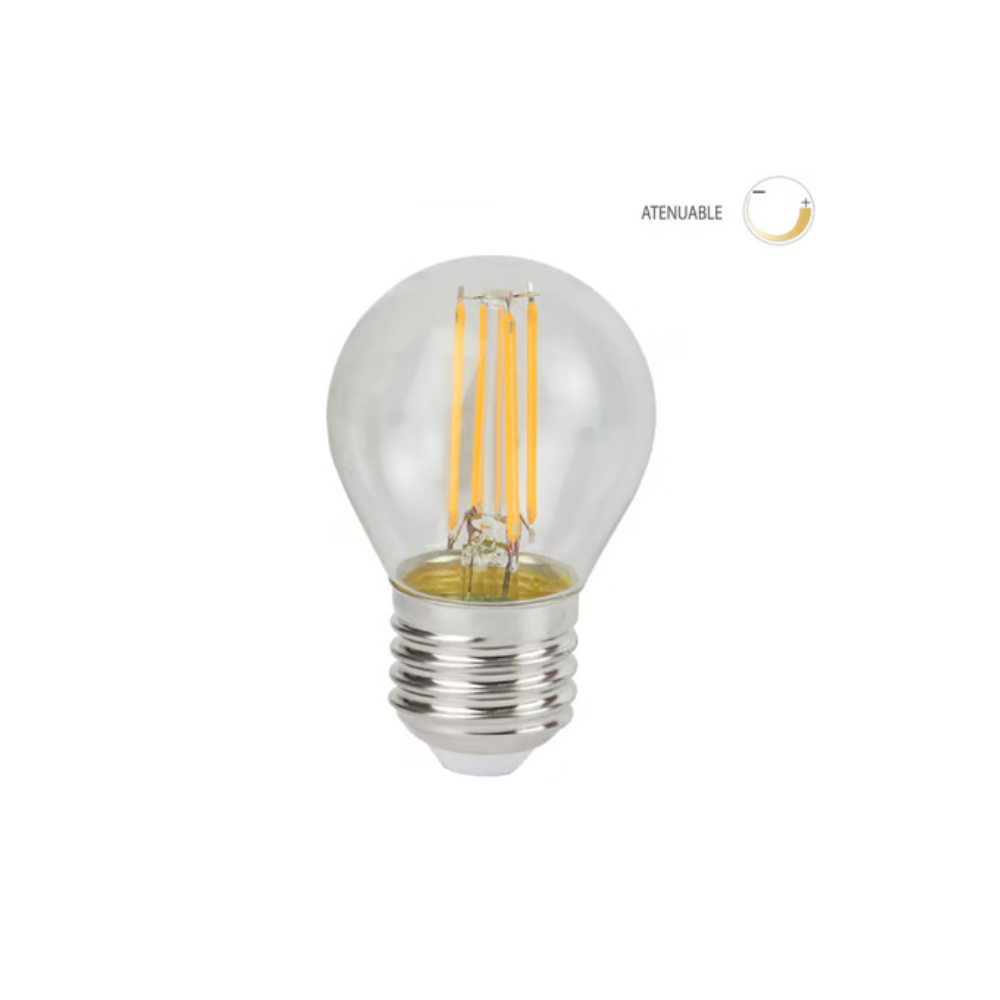 Foco LED filamento E27 G45 Luz Cálida 4.5W Tecnolite