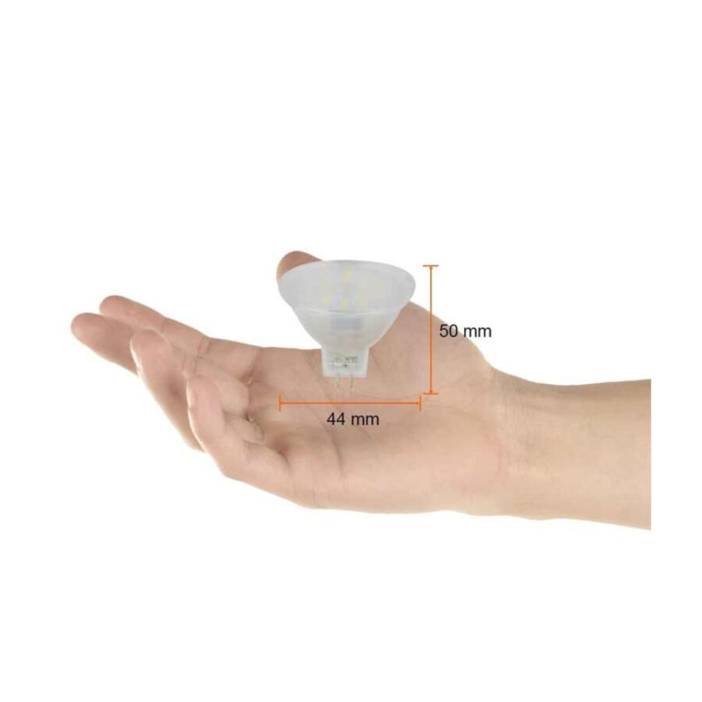 Foco MR16 Atenuable 3W Luz Fría Base GX5.3 Tecnolite
