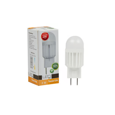 Foco Tipo Ampollta  LED 3W Luz Cálida Base 3W Tecnolite