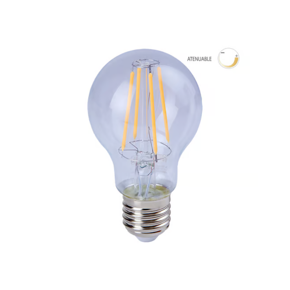 Foco filamento LED A19 Luz Cálida 7W Tecnolite