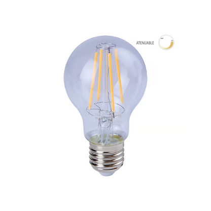 Foco filamento LED A19 Luz Cálida 7W Tecnolite