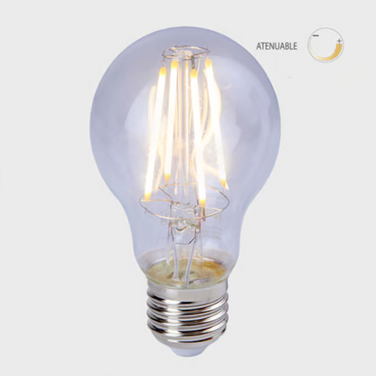 Foco filamento LED A19 Luz Cálida 7W Tecnolite