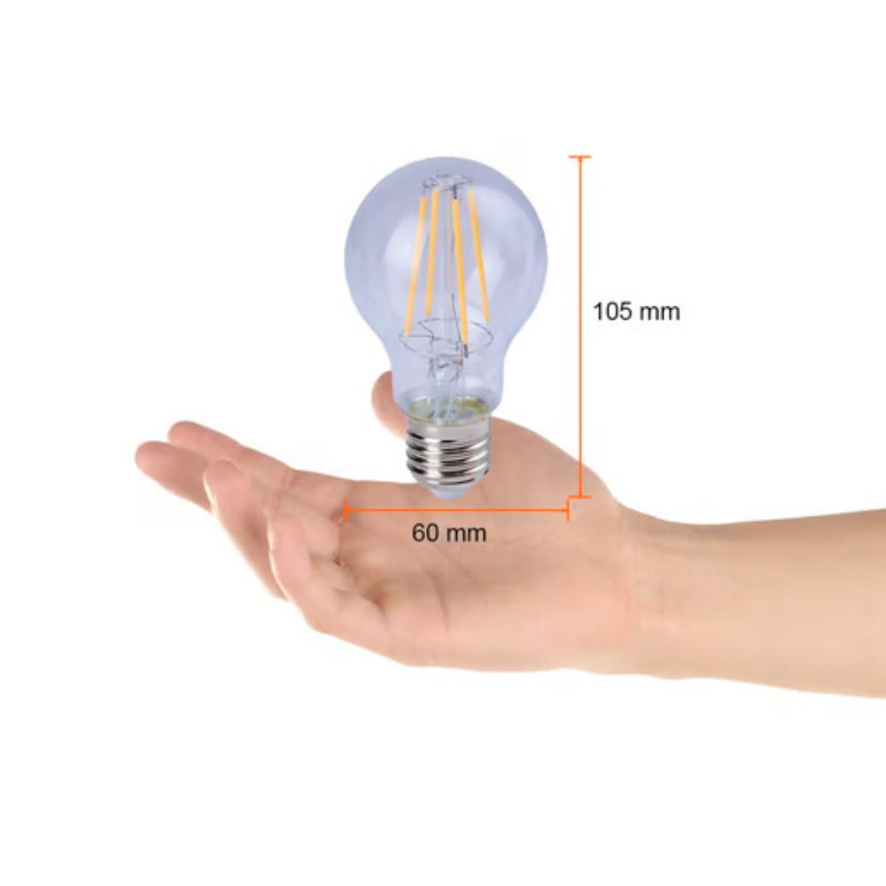 Foco filamento LED A19 Luz Cálida 7W Tecnolite