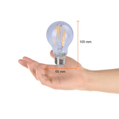 Foco filamento LED A19 Luz Cálida 7W Tecnolite