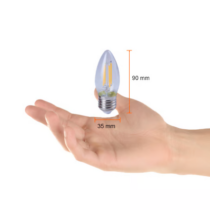 Foco tipo vela E27 Luz Cálida 4.5W Tecnolite