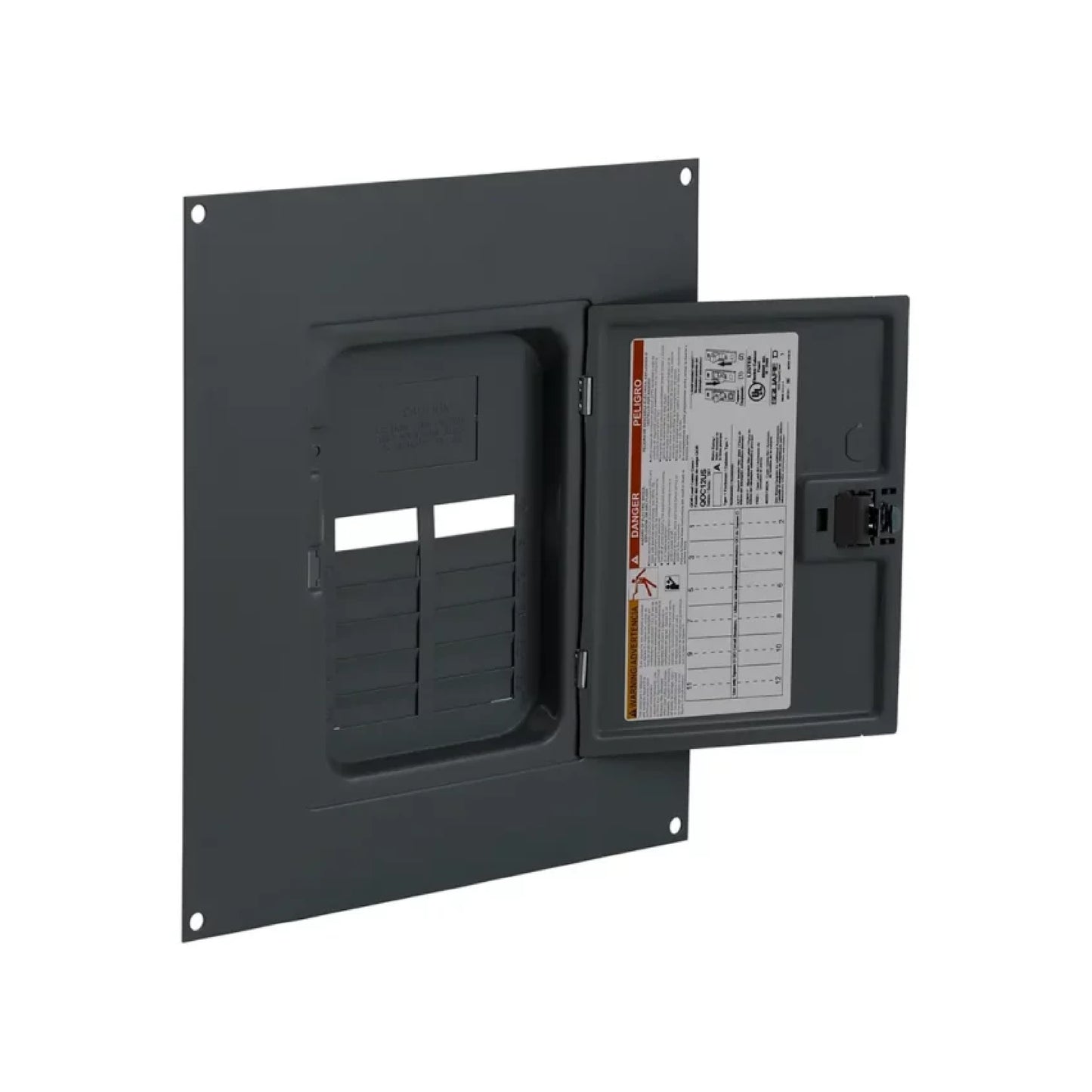 Frente para Centro de Carga QO de 12P Square D de Sobreponer Schneider Electric QOC12US