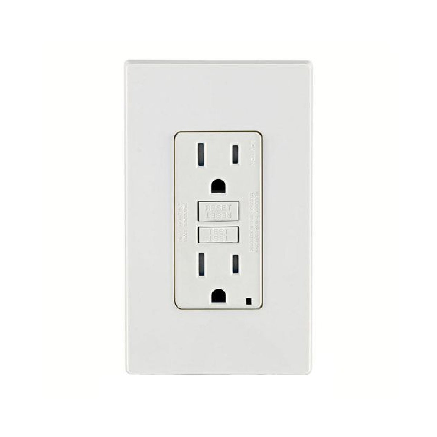 Placa con Contacto Dúplex GFCI 15A Blanco Leviton