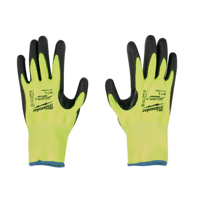 Guantes Anticorte Nivel 2 Talla G Poliuretano Ultra Reflejante Milwaukee