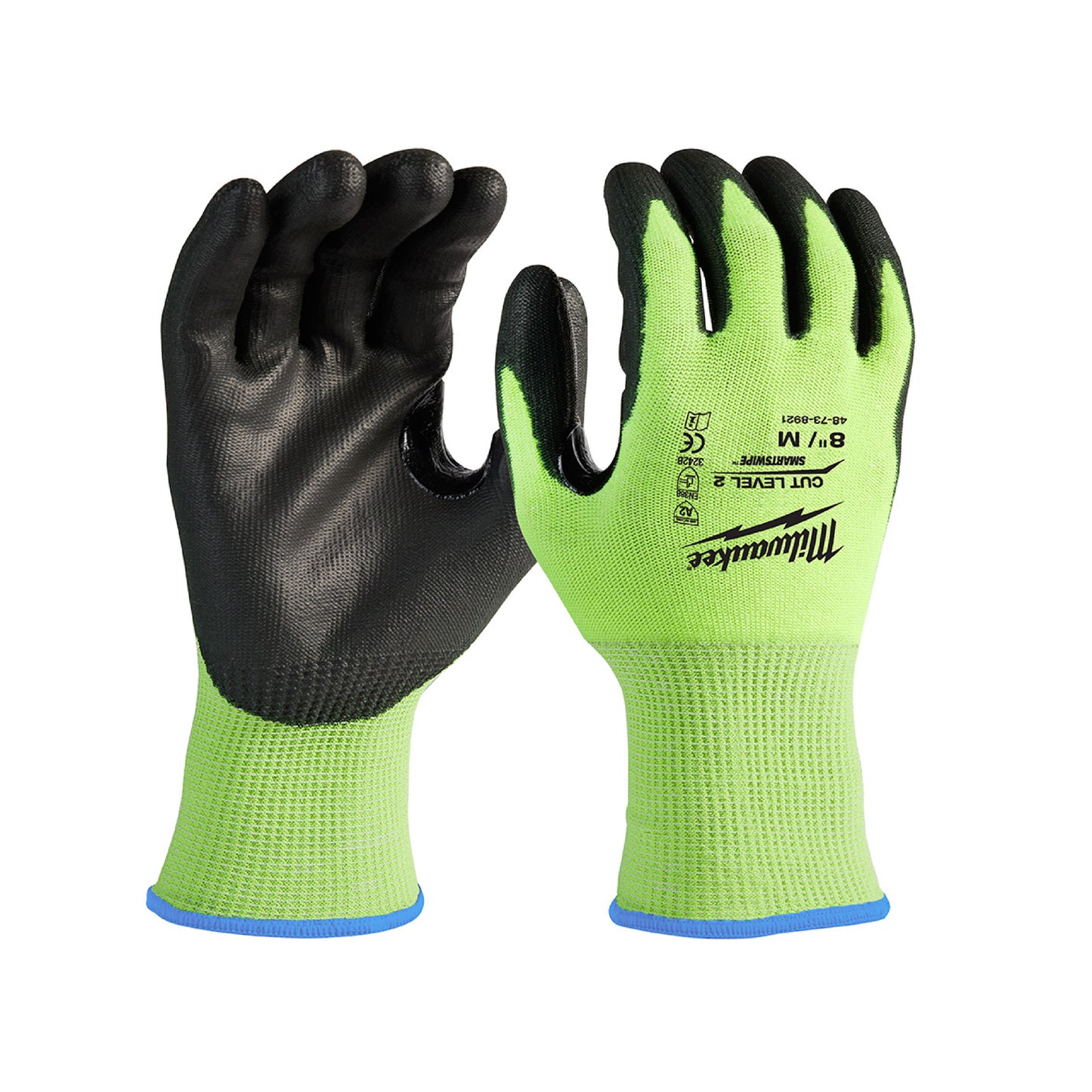 Guantes Anticorte Nivel 2 Talla M Poliuretano Ultra Reflejante Milwaukee