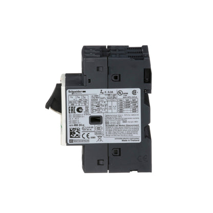 Interruptor de Motor Termomagnético GV2 Ajustable de 2.5A a 4A, 690 VCA, 3 Polos, 100 kA, Conexión por Tornillo Schneider Electric GV2ME08