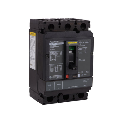 Interruptor termomagnético PowerPacT H, de 150A, 3 polos, 35kA a 600V, I-Line Schneider Electric HGL36150