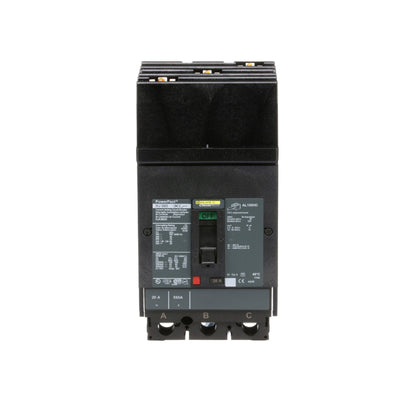 Interruptor termomagnético PowerPacT H, de 20A, 3 polos, 25kA a 600V, I-Line Schneider Electric HJA36020