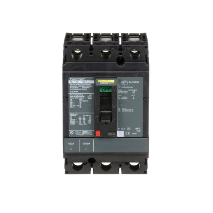 Interruptor termomagnético PowerPacT H, de 100A, 3 polos, 65kA a 600V, I-Line Schneider Electric HJL36100