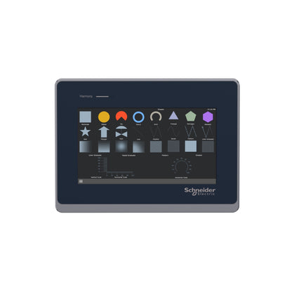 7"w Touch Panel Display, 2com, 2ETHERNET, Usb Host&device, 24 VCC Schneider Electric HMIST6400