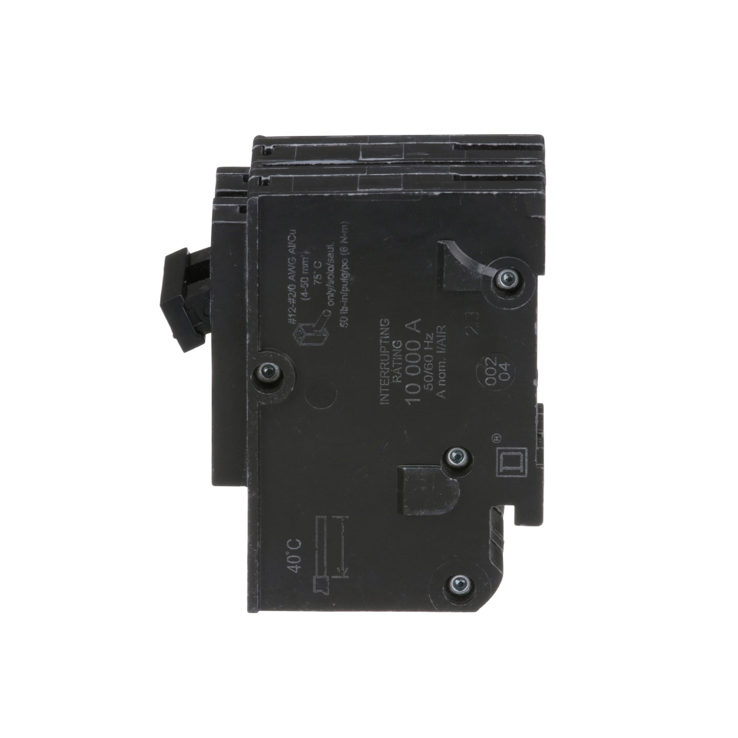 Homeline-Interruptor Miniatura Enchufable 10 kA 2x100 A Schneider Electric HOM2100