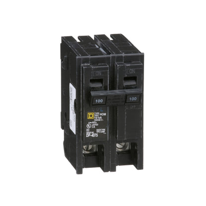 Homeline-Interruptor Miniatura Enchufable 10 kA 2x100 A Schneider Electric HOM2100