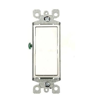 Apagador Silencioso de 3 vías 15A Blanco Decora Leviton