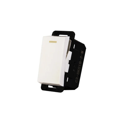 Apagador Sencillo 1/3 10A 250V Blanco Stalo & Kristalo Leviton