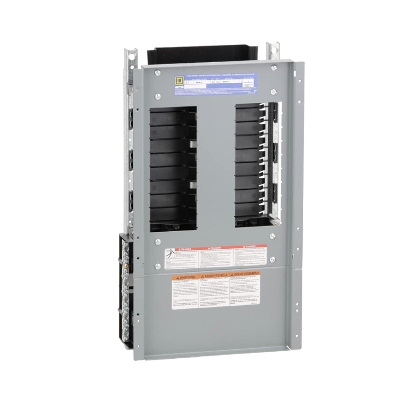 Interior de Tablero NF Square D de Zapatas Principales 125 A 3F 4H 18 Polos Schneider Electric NF418L1C