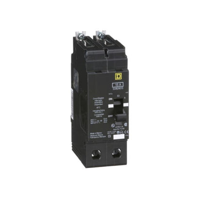 Interruptor Atornillable Marco E 2P 15A 480 Vca 18/25kA Square D Schnieder Electric EDB24015