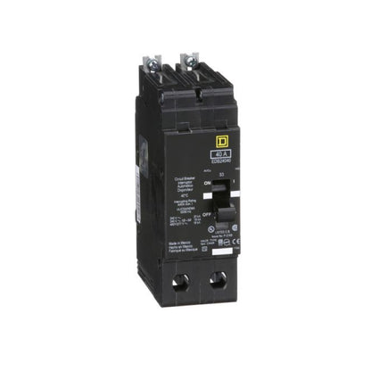 Interruptor Atornillable Marco E 2P 40A 480Y/277 Vca 18/25kA Square D Schnieder Electric EDB24040