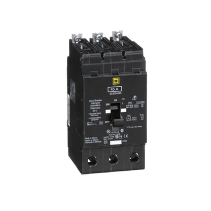 Interruptor Atornillable Marco E 2P 45A 480/277 Vca 18/25kA Square D Schnieder Electric EDB34045