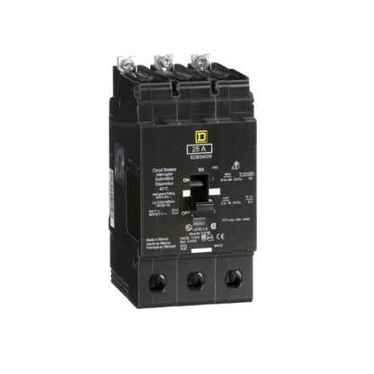 Interruptor Atornillable Marco E 3P 25A 480Y/277 Vca 18/25kA Square D Schnieder Electric EDB34025