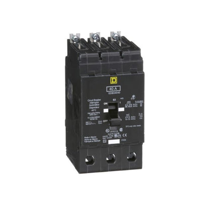 Interruptor Atornillable Marco E 3P 40A 480Y/277 Vca 18/25kA Square D Schnieder Electric EDB34040